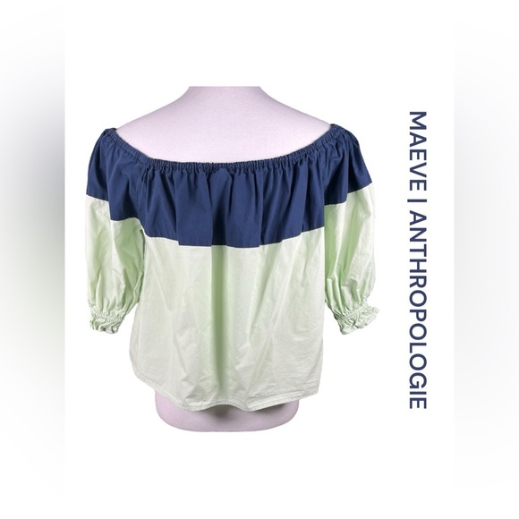 Anthropologie | Maeve | Splitshade Off-The-Shoulder Blouse - Picture 5 of 9